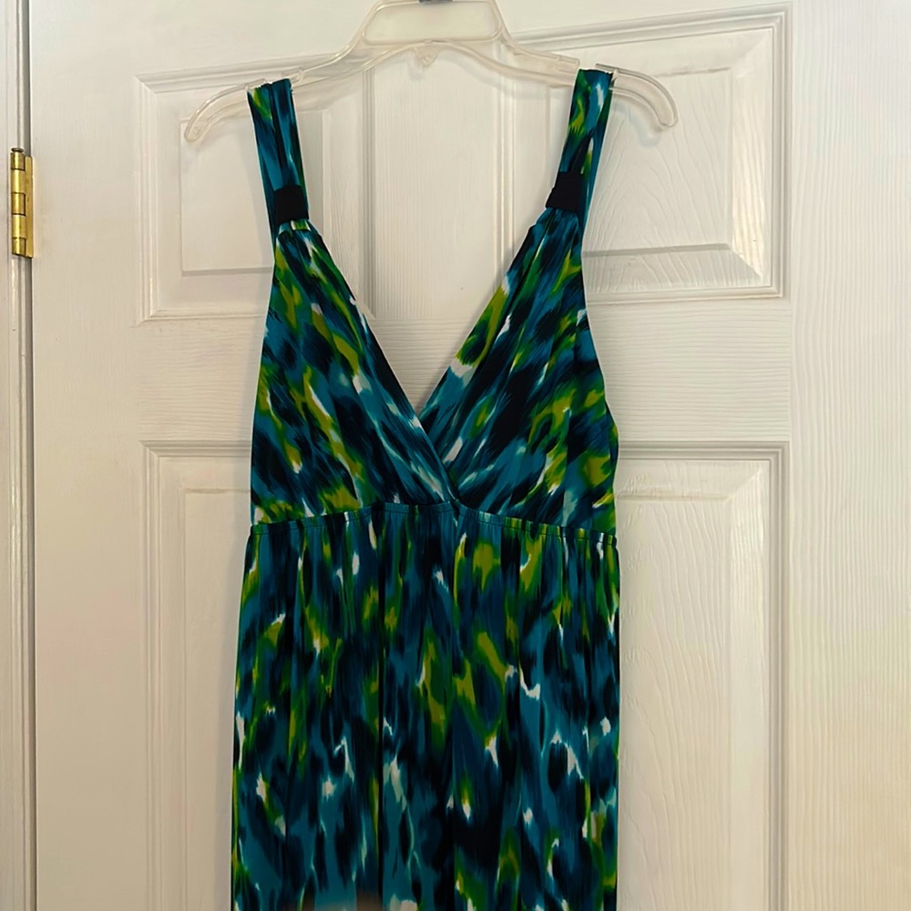 Long dress, AB studio, polyester spandex